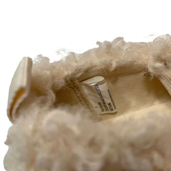 Cat & Jack Faux Fur Slip On Shoes Toddler Girl Size 7 Tan - Picture 4 of 8